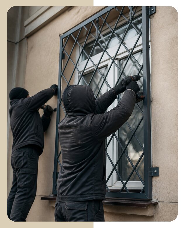 Установка антивандальных решеток на окна в Рассказово